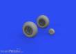Eduard Accessories 632160 - P-40E wheels for Trumpeter in 1:32