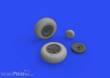 Eduard Accessories 632160 - P-40E wheels for Trumpeter in 1:32