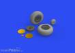 Eduard Accessories 632160 - P-40E wheels for Trumpeter in 1:32
