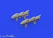 Eduard Accessories 632196 - 1:32 Spitfire Mk.Ia ehaust stacks PRINT 1/32 KOTARE