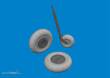 Eduard Accessories 632206 - Bf 109K-4 wheels for Kotare