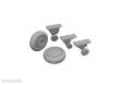 Eduard Accessories 644303 - F4F-4 w/ early wheels LööKplus ACADEMY