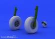 Eduard Accessories 624001 - 1:24 Typhoon wheels for Airfix