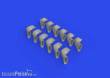 Eduard Accessories 624003 - 1:24 Spitfire Mk.IX exhaust fishtail PRINT 1/24 AIRFIX