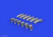 Eduard Accessories 624003 - 1:24 Spitfire Mk.IX exhaust fishtail PRINT 1/24 AIRFIX