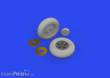 Eduard Accessories 624004 - 1:24 Spitfire Mk.IX wheels 5spoke 1/24 AIRFIX