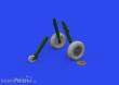 Eduard Accessories 624004 - 1:24 Spitfire Mk.IX wheels 5spoke 1/24 AIRFIX