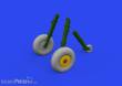 Eduard Accessories 624004 - 1:24 Spitfire Mk.IX wheels 5spoke 1/24 AIRFIX