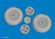 Eduard Accessories 624006 - Spitfire Mk.VIII wheels 4spoke AIRFIX
