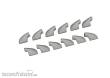 Eduard Accessories 624011 - Bf 109G-5/6 exhaust stacks PRINT for Airfix