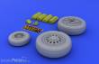 Eduard Accessories 648011 - 1:48 F-16 late wheels (KIN)