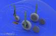 Eduard Accessories 648026 - MiG-21 wheels for Eduard in 1:48