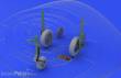 Eduard Accessories 648026 - MiG-21 wheels for Eduard in 1:48