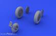 Eduard Accessories 648026 - MiG-21 wheels for Eduard in 1:48