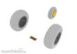 Eduard Accessories 648057 - P-61 wheels for Great Wall Hobby in 1:48