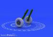 Eduard Accessories 648098 - Spitfire wheels - 5 spoke for Eduard