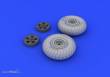 Eduard Accessories 648098 - Spitfire wheels - 5 spoke for Eduard