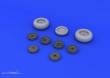 Eduard Accessories 648106 - Me 262 wheels for Tamiya