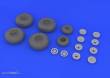 Eduard Accessories 648132 - B-29 wheels for Revell