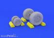 Eduard Accessories 648142 - F-4C wheels for Academy in 1:48