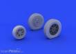 Eduard Accessories 648203 - P-39 wheels late for Eduard in 1:48
