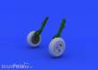 Eduard Accessories 648218 - Spitfire Mk.XVI wheels-3 spoke for Eduar in 1:48