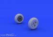 Eduard Accessories 648218 - Spitfire Mk.XVI wheels-3 spoke for Eduar in 1:48