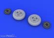 Eduard Accessories 648218 - Spitfire Mk.XVI wheels-3 spoke for Eduar in 1:48