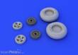 Eduard Accessories 648229 - Hurricane Mk.I wheels for Airfix in 1:48