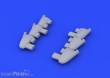 Eduard Accessories 648230 - 1:48 Hurricane Mk.I exhaust stacks f.Airfix