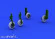 Eduard Accessories 648235 - F-86F wheels for Hasegawa in 1:48