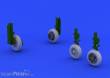 Eduard Accessories 648235 - F-86F wheels for Hasegawa in 1:48