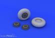 Eduard Accessories 648244 - JU 88A wheels early for ICM in 1:48