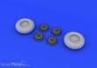 Eduard Accessories 648244 - JU 88A wheels early for ICM in 1:48