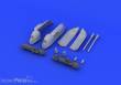 Eduard Accessories 648246 - Bf 109 cannon pods for Eduard in 1:48