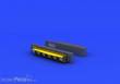 Eduard Accessories 648247 - Bf 109G exhaust stacks for Eduard in 1:48