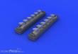 Eduard Accessories 648247 - Bf 109G exhaust stacks for Eduard in 1:48