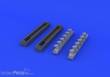 Eduard Accessories 648247 - Bf 109G exhaust stacks for Eduard in 1:48