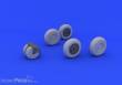 Eduard Accessories 648248 - MiG-31 wheels for AMK in 1:48