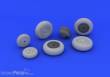 Eduard Accessories 648248 - MiG-31 wheels for AMK in 1:48