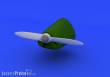 Eduard Accessories 648256 - Bf 108 wooden proppeller for Eduard in 1:48