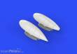 Eduard Accessories 648265 - Bf 109G external fuel tanks for Eduard in 1:48