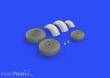 Eduard Accessories 648272 - Meteor F.8 wheels for Airfix in 1:48
