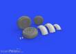 Eduard Accessories 648272 - Meteor F.8 wheels for Airfix in 1:48