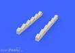 Eduard Accessories 648281 - MC.202 exhaust stacks for Eduard/Hasegaw in 1:48