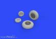 Eduard Accessories 648290 - F-14A wheels for Tamiya in 1:48