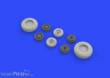 Eduard Accessories 648290 - F-14A wheels for Tamiya in 1:48
