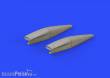 Eduard Accessories 648301 - Crusader air intakes for Hasegawa