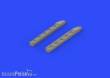 Eduard Accessories 648316 - Ki-61-Id exhaust stacks for Tamiya in 1:48