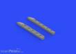 Eduard Accessories 648316 - Ki-61-Id exhaust stacks for Tamiya in 1:48